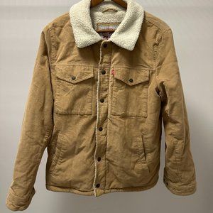 Levi's Sherpa Bronze Corduroy Trucker Jacket